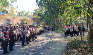 Polres-Pelabuhan-Tanjungperak-Libatkan-696-Personel-Kawal-Pengesahan-Warga-Baru-PSHT-di-Surabaya
