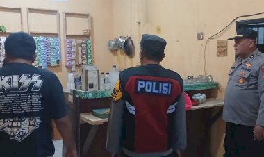 Polsek-Balongbendo-Tindaklanjuti-Dugaan-Penjualan-Miras,-Hasil-Pengecekan-Nihil