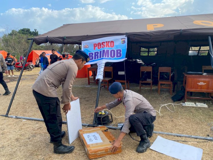 Personel Korbrimob Polri Terus Bergerak, Evakuasi Korban dan Penuhi Kebutuhan Warga Terdampak Gempa