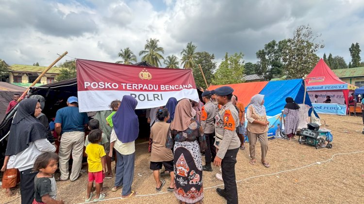 Hari Ke-4 Pascagempa, Polri Terus Bergerak: Brimob dan Bantuan Logistik Konsisten Dikirim ke NTT